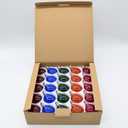 Hometown Evolution, Inc. Box of 25 G50 Assorted Satin Pearl 2 Inch 7 Watt C7 (E12) 3/8" Base Replacement Bulbs