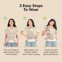 KeaBabies Baby Wrap Carrier - All in 1 Original Baby Carrier Newborn to Toddler Sling, Easy to Wear, Hands Free Bonding, Lightweight, Breathable Infant Wraps (Leafy)