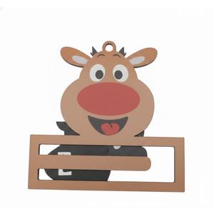 Christmas Money and Candy Holder Ornament,Wood Christmas Reindeer Chocolate and Money Holder Blanks (Natural Wood)1 Pack