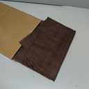 Simplebrand Chocolate Sheer Curtains 84 Inches Long, Light Filtering Rod Pocket Solid Color Window Sheer Curtain Panels, Elegant Curtains & Drapes for Living Room, Bedroom 2 Panels (42" W x 84" L)