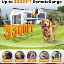 AI Dog Shock Collar 2 Dogs (10-120Lbs) - 3300FT Dog Training Collar with Remote, IPX7 Waterproof Collar with Beep, Vibration, Safe Shock for Large Medium Small Dogs, Keypad Lock and Flashing Light
