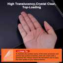 Ndsox 5 Pack 8" x 10" Rigid Print Protectors Clear Hard Plastic Sheet Protectors Top Loading for Photographs, Photo Papers, Posters, Prints, Birth Certificates, Heavy Duty No-Hole Rigid Photo Sleeves