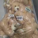 HyDren 12 Pieces Valentines Bears Stuffed Animals Soft Plush Toy Bears for Birthday Party Easter Wedding Baby Shower Christian Charity Donation Supplies(Light Brown)