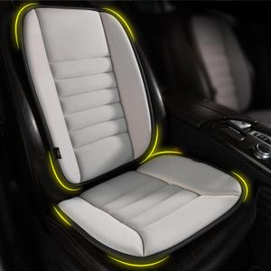 kingphenix Car Seat Cushion with Back Support Pillow: Enhanced Comfort Memory Foam Design for Pain Relief, Ideal for Drivers and Office Use - Ergonomic Lumbar Comfort for Long Sitting - Gray, Front