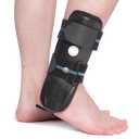 Velpeau Air Gel Foam Ankle Stabilizer Support Brace for Sprained Ankle, Ligament Injury, Tendonitis, Adjustable Rigid Stirrup Ankle Splint for Women and Men (Foam Version, Large, Right Foot)