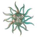 Sun Metal Wall Art Outdoor Decor - 30 Inches Rust Proof Retro Metal Wall Sculpture Statues Wall Art Hanging Decoration for Indoor Outdoor,Garden, Home, Farmhouse, Fence Balcony Patio and Bedroom