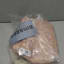 Storage Bins with Sturdy Cotton Handles(1 Pack), Fabric Storage Baskets for Organizing use for Office & Home, Book, Clothes, Toys, Closet Boxes (Small, Pink-White, 12.2x8.3x6.3 inches)