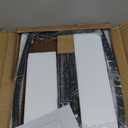 SRIWATANA Side Table, End Table, Vintage C-Shaped Couch Table for Sofa Laptop Coffee Snack, Walnut