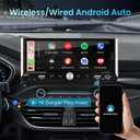 Single Din Car Stereo with Wireless Apple Carplay Android Auto, 6.9" IPS Touchscreen Car Stereo with Bluetooth 5.2 Handsfree Mirror Link Backup Camera GPS Navigation Dual USB Fast Charge FM AM EQ SWC