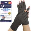 Doctor Developed Arthritis Gloves For Women & Men, Compression Gloves For Pain Relief, Arthritic Joint Relief & Carpal Tunnel With Handbook Grey, XL (Gray - 1 Pack)