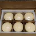 Candle Charisma Ivory Pillar Candles Bulk Pack of 6  (3x4 Inch) Long-Lasting 70-Hour Burn, Dripless & Smokeless  Perfect for Hassle-Free Decor at Weddings, Fall Table Centerpieces & Special Events