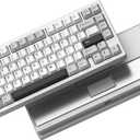 Womier RD75 Pro 75% Wireless Gaming Keyboard, Quick Release Aluminum Keyboard, QMK/VIA Tri-Mode Mechanical Key Board Custom Hot Swappable with RGB Creamy for Windows/Mac/PC - Silver