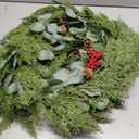 Extra Thick & Lush - Prelit Christmas Garland with 30 Lights Timer, 6Ft by 12 Inch Real Touch Cedar Garland with Berry Pinecone, Battery Operated Realistic Soft 130 Tips Xmas Garlands Indoor Outdoor