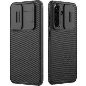 Mangix for Samsung Galaxy A36 5G Phone Case with Camera Cover,Slim Fit Thin Polycarbonate Protective Shockproof Cover with Slide Camera Cover, Upgraded Case for Samsung Galaxy A36 5G (Black)