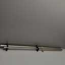 Double Curtain Rods 36-72 Inches for Windows, 1 Inch Diameter Adjustable Heavy Duty Drapery Rod with Aluminum Alloy Brackets and Finials, Modern Stylish Dual Curtains Rod, Brushed Nickel