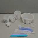 Silicone Measuring Cups Set 600ml/20oz Accurate Scale & 125ml/4.4oz Thickened Reusable Silicone Cups for Resin Molds Silicone Stirring Stick DIY Resin Art Craft Supplies Resin Accessories