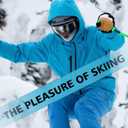 Ski Goggles Frameless Anti-Fog Windproof OTG Design Snowboard Goggles UV400 Block Eyes Protect Lens Adult Youth (Hx-022 Silver Lens Vlt 13%)