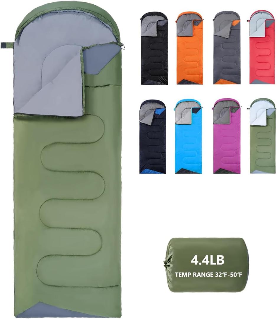 Sleeping Bags for Adults Backpacking Sleeping Bag Lightweight Waterproof- Cold Weather Sleeping Bag for Girls Boys Mens for Warm Camping Hiking Travel