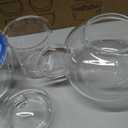 GURUDAR Glass Teapot Set, 27OZ/800ML Stovetop Safe Glass Tea Kettle with 6 Small Double Wall Tea Cups & Loose Tea Infuser & Tea Warmer, Microwave & Dishwasher Safe Tea Maker, Blooming Tea Gift Set