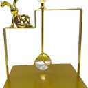 Bunny Napkin Holder for Tabletop, Decorative Square Plastic Rabbit Paper Towel Dispenser - Compact for Kitchen Counter, Home Bar, Farmhouse & Restaurant Table Decor (GOLD)