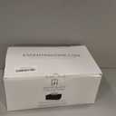 Essentra Home Rectangular Tissue Box Cover  Heavy Facial Tissue Box Cover with Modern Matte Black Finish  Matte Black Collection