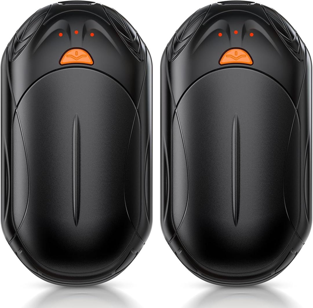 AI Hand Warmers Rechargeable 2 Pack, AI Smart Chips Electric Hand Warmers, 20Hrs Long Safe Heat, Portable Pocket Heater, Gifts for Christmas, Outdoor, Hunting, Golf, Camping Accessories, Small