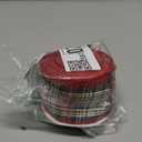 Red Green White Buffalo Plaid Ribbon 2.5 Inch x 10 Yards Christmas Tartan Gingham Check Wired Edge Ribbon Decor for DIY Crafts Gift Wrapping Home Decorations (White/Red/Green,2.5 inch)