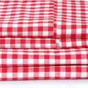 Red Sheets Cotton Checkered Queen Size Sheets Set 3 Piece, Farmhouse Gingham Bed Sheet 100% Cotton Luxury, Breathable & Cooling Sheets Queen Size Bed Set Deep Pockets upto 16" Red & White Plaid Sheets