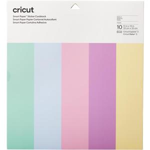 Cricut Smart Paper Sticker Cardstock, Pastels (13in x 13in)