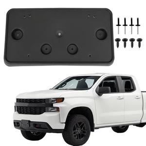 OKPARZ Front Bumper License Plate Frame Bracket Holder Compatible for Chevrolet Silverado 1500 2019 2020 2021 2022 84428905 GM1068200