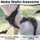 No Pull Dog Harness, Reflective Puppy Vest for  Dog(Black,L)