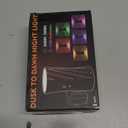 LED Plug in Night Light, Night Lights Plug into Wall with Light Sensor, 3000K/5000K Light Switch, 0-100LM Adjustable Brightness Wall Light, Dimmable Night Light for Hallway Bedroom Stairway, 2 Pack (Black)