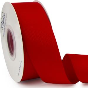 Ribbli Red Grosgrain Ribbon, 1-1/2 inches x Continuous 25 Yards,Use for Bows DIY Hair Accessories,Gift Wrapping,Craft and Sewing