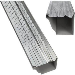A-M Gutter Guard - Heavy Duty Lifetime Quality Aluminum Leaf & Debris Protection for 5-inch and 6-inch (5 Inch-200 Feet, Mill Finish) - Made in The USA