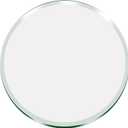 SZG Glass | 14" Inch Round Glass Table Top 1/4" Thick Tempered Beveled Edge (14 in)