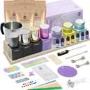 RU HANDMADE DIY Candle Making Kit for Adults Soy Wax Candle Kit for Beginners, Make 7 Full-Size Candles with 7 Gift Boxes, 1120g Wax, 710ml Fragrance Oils, 4 Glass 7oz Jars & 3 Tins