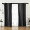 KAMANINA 1 Inch Double Curtain Rod 72 to 144 Inches (6-12 Feet) Telescoping Black Curtain Rods for Windows 69 to 140 Inches, Heavy Duty Drapery Rods with Square Finials