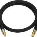 High-Flow HVAC Vacuum Certified Refrigerant Hose-3/8" to 1/4" Fittings,1/2" Internal Diameter,20 Microns Vacuum, 6 - Feet for Fast Evacuation & Recovery