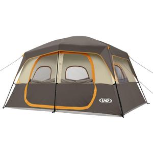 UNP 5-8 Person Tent, Portable Cabin Tent, Camping Tent 4-Person Easy Set Up, Waterproof with Top Rainfly for Outdoor Camping/Hiking