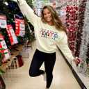 Christmas Sweatshirt Women Out Here Looking Like A Snack Shirt Farm Christmas Tree Pullover Casual Xmas Holiday Top (M)