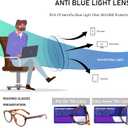 KoKoBin Aviator Round Reading Glasses for Men and Women,3 Pairs Oversized Blue Light Blocking Spring Hinge Readers (Mix Color)