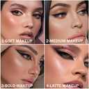 PROFESSIONAL MAKEUP Long Lasting Waterproof Eyeshadow Palette 11 Ultra-pigmented Shimmer & Matte Shades and Naked & Brown Warm Neutral makeup palette with Mirror - Blendable Multi-Purpose (IRIS)