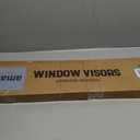 Rain Guards for 2016-2019 Chevrolet Chevy Cruze, Out-Channel Window Visor Shields Vent Deflector Shade Wind Dark Smoke 2017 2018 16 17 18 19, Tape-On Outside-Mount, 4PCS