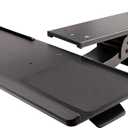 StarTech.com Under Desk Keyboard Tray - Full Motion & Height Adjustable Keyboard and Mouse Tray, 10"x26" Platform - Ergonomic Desk Mount Computer Keyboard Tray with Mouse Pad & Wrist Rest (KBTRAYADJ2)