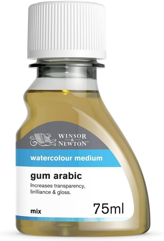 Winsor & Newton Watercolor Medium, Gum Arabic, 75ml (2.5-oz) bottle