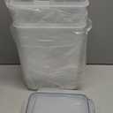 Vtopmart 9.5L 2 Pack Extra Large Flour Sugar Storage Containers for 25lbs flour, Airtight Kitchen Pantry Organization Canisters with Lids for Bulk food, Rice, Baking Supplies, BPA Free, Black