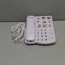 Uvital Big Button Phone for Seniors, Corded Landline Phone with 9 One-Touch Dialing Big Buttons, Hands-Free Calling, Loud Ringer, Easy to Use for Visually Impaired Telephone for Seniors