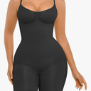 FeelinGirl Shapewear Tummy Control Seamless Bodysuit Hip Enhancer Body Shaper for Women, Black, Large
