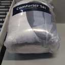 Dinjoy Ombre Blue Comforter Set Queen Size Gradient Navy Blue Black Boho Bedding Set for Teen Men Women 7 Pieces Bed in A Bag Bohemian Bed Set with Comforter, Sheets, Pillowcases & Shams