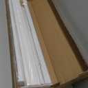 Cordless Faux Wood Blinds 36" W x 72" H, 2 Inch Slat Horizontal Windows Blinds with Crown Valance, Room Darkening Blinds, White Blinds for Home Interiors.